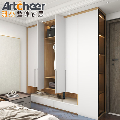 Купить Современный Mdf Walk In Closet гардероб идеальное дополнение к вашей спальной мебели онлайн изготовление