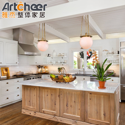 Кухонные мебели по индивидуальному размеру Кухонные шкафы из твердого дерева